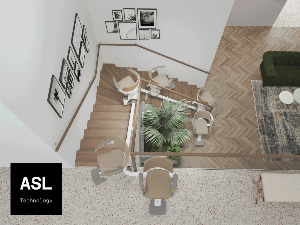 asl-system-treppenlift-vogelperspektive Innovative ASL Technology